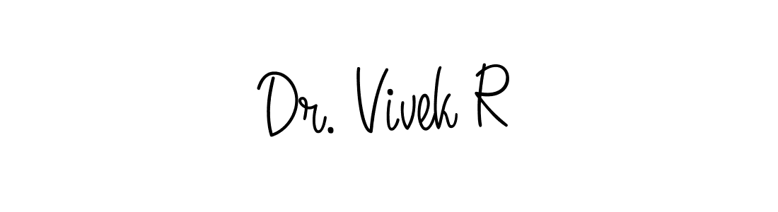 Angelique-Rose-font-FFP is a professional signature style that is perfect for those who want to add a touch of class to their signature. It is also a great choice for those who want to make their signature more unique. Get Dr. Vivek R name to fancy signature for free. Dr. Vivek R signature style 5 images and pictures png