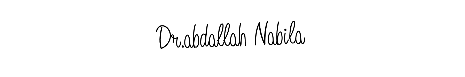 Dr.abdallah Nabila stylish signature style. Best Handwritten Sign (Angelique-Rose-font-FFP) for my name. Handwritten Signature Collection Ideas for my name Dr.abdallah Nabila. Dr.abdallah Nabila signature style 5 images and pictures png