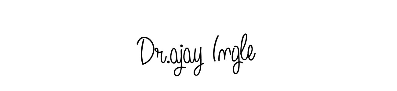 Create a beautiful signature design for name Dr.ajay Ingle. With this signature (Angelique-Rose-font-FFP) fonts, you can make a handwritten signature for free. Dr.ajay Ingle signature style 5 images and pictures png