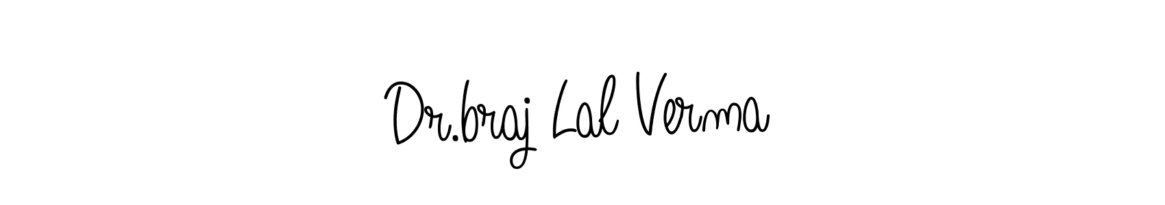 Make a beautiful signature design for name Dr.braj Lal Verma. With this signature (Angelique-Rose-font-FFP) style, you can create a handwritten signature for free. Dr.braj Lal Verma signature style 5 images and pictures png