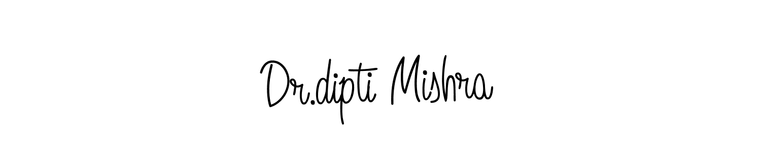 Create a beautiful signature design for name Dr.dipti Mishra. With this signature (Angelique-Rose-font-FFP) fonts, you can make a handwritten signature for free. Dr.dipti Mishra signature style 5 images and pictures png