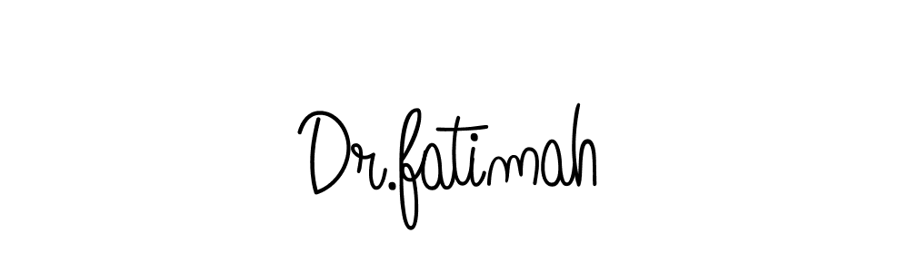 Design your own signature with our free online signature maker. With this signature software, you can create a handwritten (Angelique-Rose-font-FFP) signature for name Dr.fatimah. Dr.fatimah signature style 5 images and pictures png