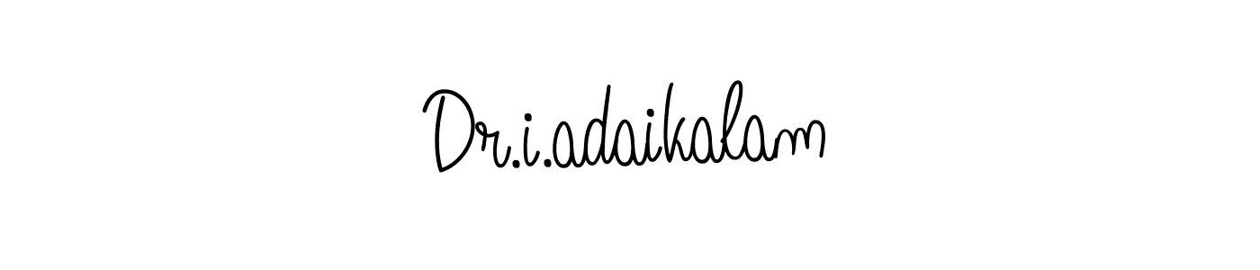 Design your own signature with our free online signature maker. With this signature software, you can create a handwritten (Angelique-Rose-font-FFP) signature for name Dr.i.adaikalam. Dr.i.adaikalam signature style 5 images and pictures png