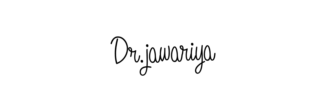 Make a beautiful signature design for name Dr.jawariya. With this signature (Angelique-Rose-font-FFP) style, you can create a handwritten signature for free. Dr.jawariya signature style 5 images and pictures png