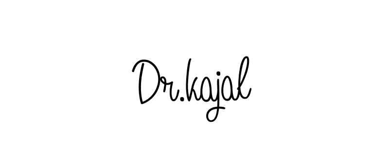 How to make Dr.kajal name signature. Use Angelique-Rose-font-FFP style for creating short signs online. This is the latest handwritten sign. Dr.kajal signature style 5 images and pictures png