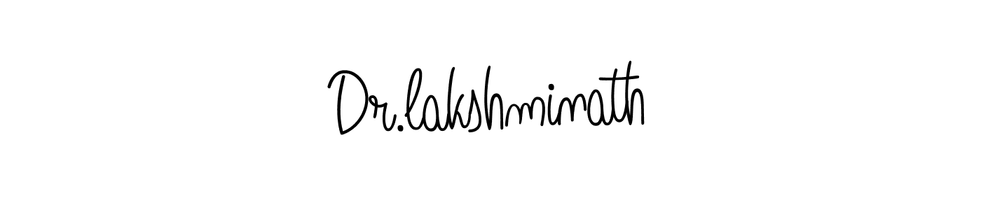 The best way (Angelique-Rose-font-FFP) to make a short signature is to pick only two or three words in your name. The name Dr.lakshminath include a total of six letters. For converting this name. Dr.lakshminath signature style 5 images and pictures png