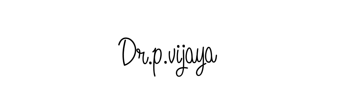 The best way (Angelique-Rose-font-FFP) to make a short signature is to pick only two or three words in your name. The name Dr.p.vijaya include a total of six letters. For converting this name. Dr.p.vijaya signature style 5 images and pictures png