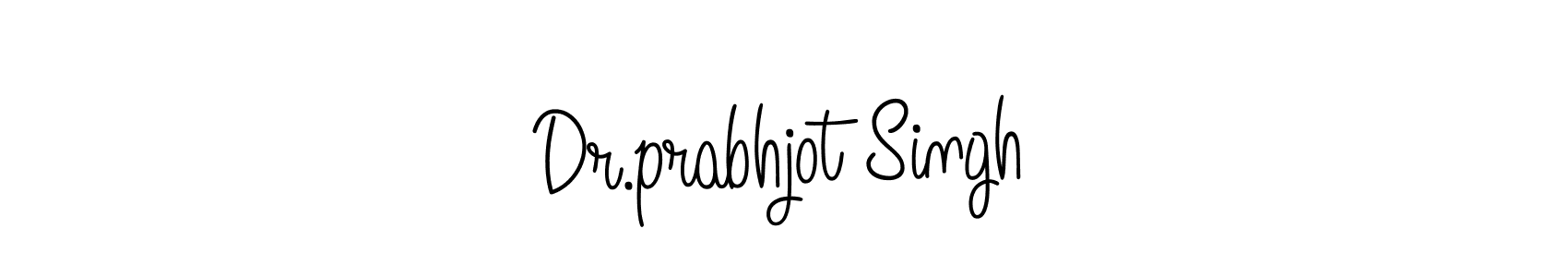 Create a beautiful signature design for name Dr.prabhjot Singh. With this signature (Angelique-Rose-font-FFP) fonts, you can make a handwritten signature for free. Dr.prabhjot Singh signature style 5 images and pictures png