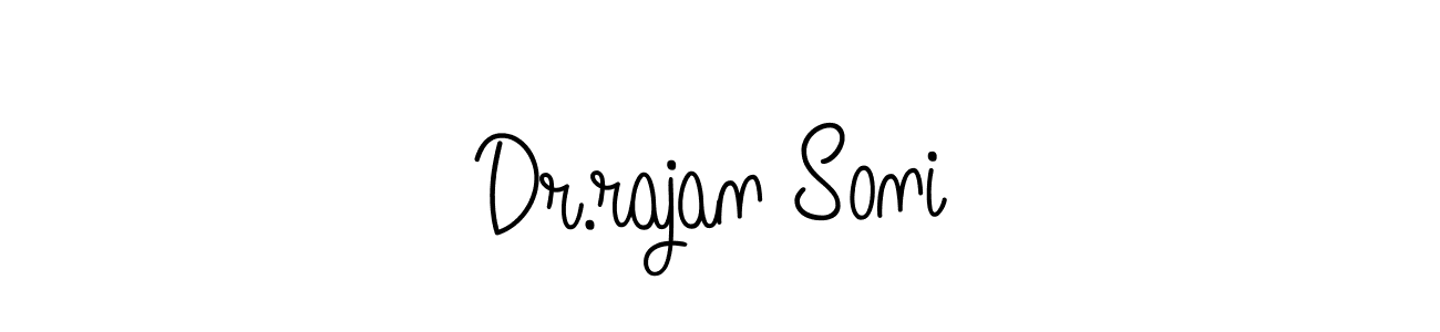 How to Draw Dr.rajan Soni signature style? Angelique-Rose-font-FFP is a latest design signature styles for name Dr.rajan Soni. Dr.rajan Soni signature style 5 images and pictures png