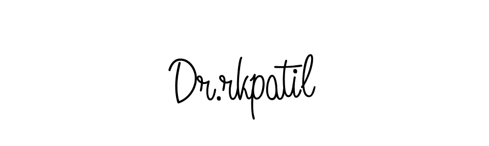 Use a signature maker to create a handwritten signature online. With this signature software, you can design (Angelique-Rose-font-FFP) your own signature for name Dr.rkpatil. Dr.rkpatil signature style 5 images and pictures png