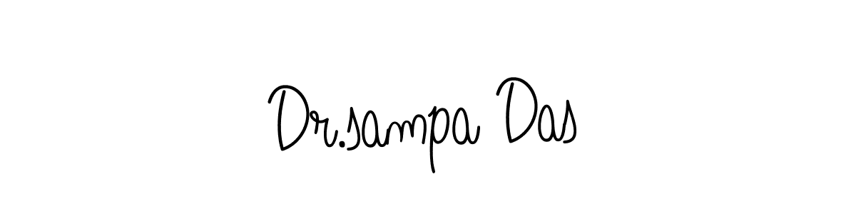 The best way (Angelique-Rose-font-FFP) to make a short signature is to pick only two or three words in your name. The name Dr.sampa Das include a total of six letters. For converting this name. Dr.sampa Das signature style 5 images and pictures png