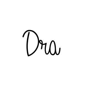 Make a beautiful signature design for name Dra. With this signature (Angelique-Rose-font-FFP) style, you can create a handwritten signature for free. Dra signature style 5 images and pictures png