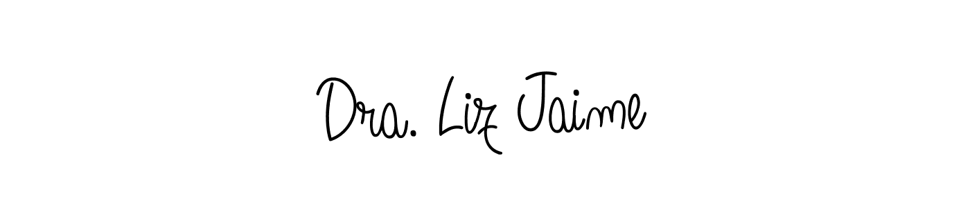 This is the best signature style for the Dra. Liz Jaime name. Also you like these signature font (Angelique-Rose-font-FFP). Mix name signature. Dra. Liz Jaime signature style 5 images and pictures png