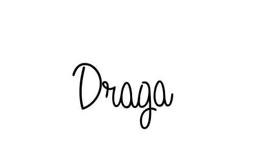 Create a beautiful signature design for name Draga. With this signature (Angelique-Rose-font-FFP) fonts, you can make a handwritten signature for free. Draga signature style 5 images and pictures png