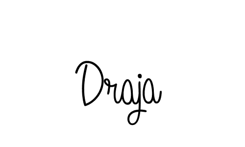 Design your own signature with our free online signature maker. With this signature software, you can create a handwritten (Angelique-Rose-font-FFP) signature for name Draja. Draja signature style 5 images and pictures png