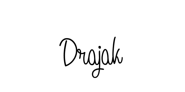 Make a beautiful signature design for name Drajak. With this signature (Angelique-Rose-font-FFP) style, you can create a handwritten signature for free. Drajak signature style 5 images and pictures png