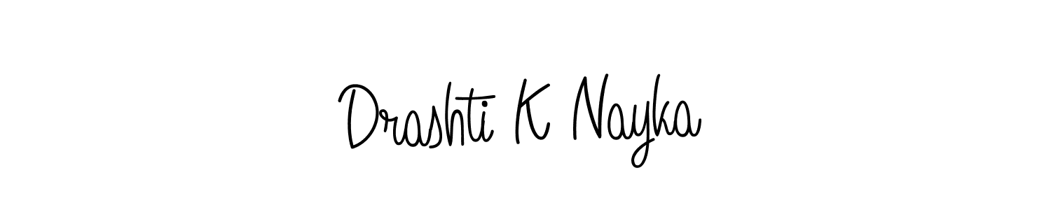 You can use this online signature creator to create a handwritten signature for the name Drashti K Nayka. This is the best online autograph maker. Drashti K Nayka signature style 5 images and pictures png