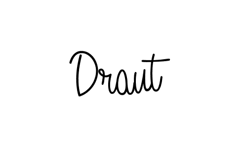 How to make Draut signature? Angelique-Rose-font-FFP is a professional autograph style. Create handwritten signature for Draut name. Draut signature style 5 images and pictures png