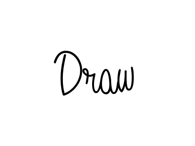 Create a beautiful signature design for name Draw. With this signature (Angelique-Rose-font-FFP) fonts, you can make a handwritten signature for free. Draw signature style 5 images and pictures png