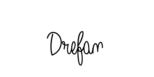 How to Draw Drefan signature style? Angelique-Rose-font-FFP is a latest design signature styles for name Drefan. Drefan signature style 5 images and pictures png