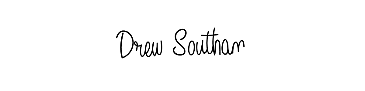 Drew Southan stylish signature style. Best Handwritten Sign (Angelique-Rose-font-FFP) for my name. Handwritten Signature Collection Ideas for my name Drew Southan. Drew Southan signature style 5 images and pictures png