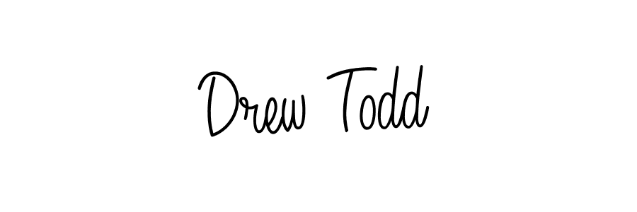 Make a beautiful signature design for name Drew Todd. With this signature (Angelique-Rose-font-FFP) style, you can create a handwritten signature for free. Drew Todd signature style 5 images and pictures png