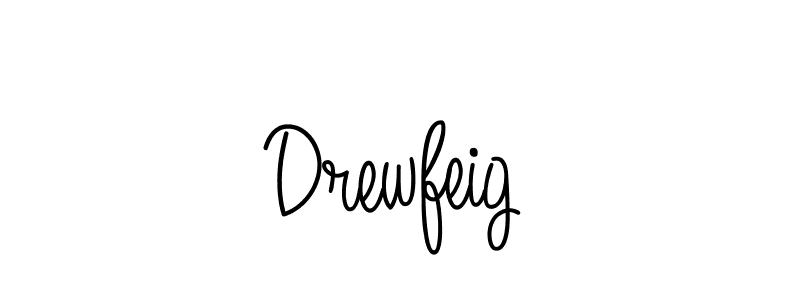 The best way (Angelique-Rose-font-FFP) to make a short signature is to pick only two or three words in your name. The name Drewfeig include a total of six letters. For converting this name. Drewfeig signature style 5 images and pictures png