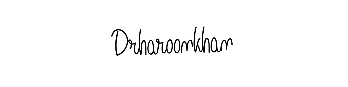 Also we have Drharoonkhan name is the best signature style. Create professional handwritten signature collection using Angelique-Rose-font-FFP autograph style. Drharoonkhan signature style 5 images and pictures png