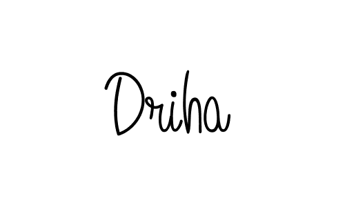 The best way (Angelique-Rose-font-FFP) to make a short signature is to pick only two or three words in your name. The name Driha include a total of six letters. For converting this name. Driha signature style 5 images and pictures png