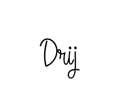 Design your own signature with our free online signature maker. With this signature software, you can create a handwritten (Angelique-Rose-font-FFP) signature for name Drij. Drij signature style 5 images and pictures png