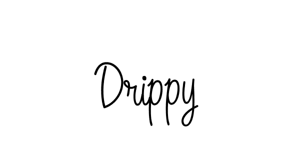 Make a beautiful signature design for name Drippy. With this signature (Angelique-Rose-font-FFP) style, you can create a handwritten signature for free. Drippy signature style 5 images and pictures png