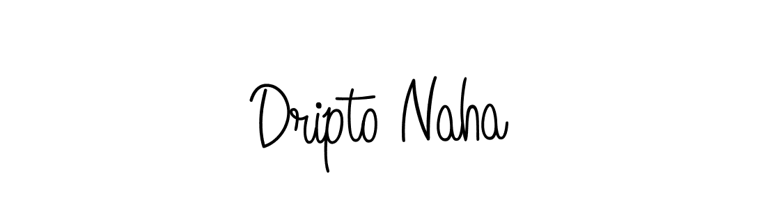 Use a signature maker to create a handwritten signature online. With this signature software, you can design (Angelique-Rose-font-FFP) your own signature for name Dripto Naha. Dripto Naha signature style 5 images and pictures png