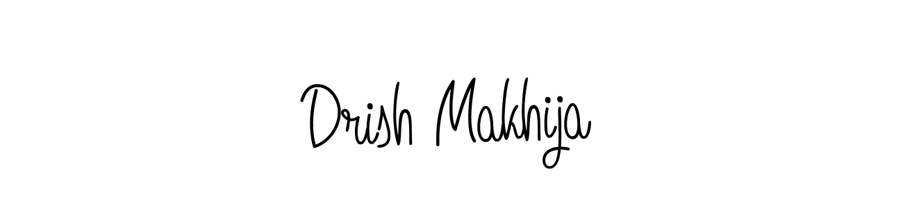 Similarly Angelique-Rose-font-FFP is the best handwritten signature design. Signature creator online .You can use it as an online autograph creator for name Drish Makhija. Drish Makhija signature style 5 images and pictures png