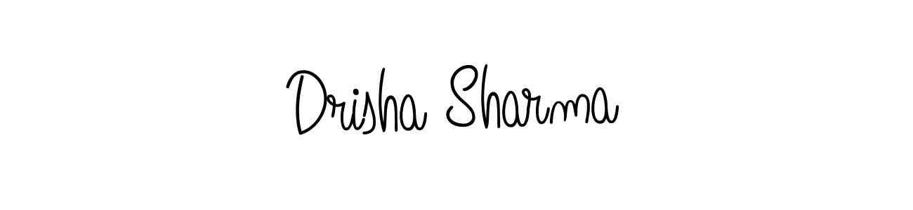 How to make Drisha Sharma name signature. Use Angelique-Rose-font-FFP style for creating short signs online. This is the latest handwritten sign. Drisha Sharma signature style 5 images and pictures png