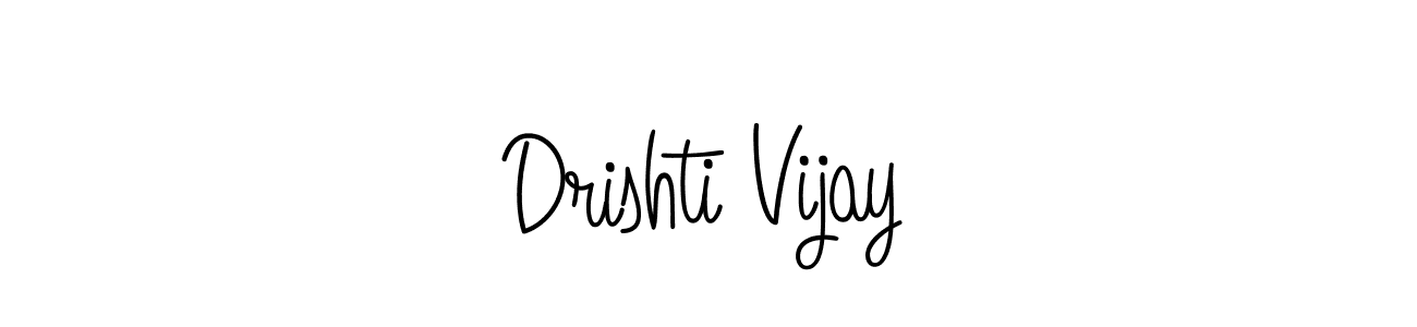 Drishti Vijay stylish signature style. Best Handwritten Sign (Angelique-Rose-font-FFP) for my name. Handwritten Signature Collection Ideas for my name Drishti Vijay. Drishti Vijay signature style 5 images and pictures png