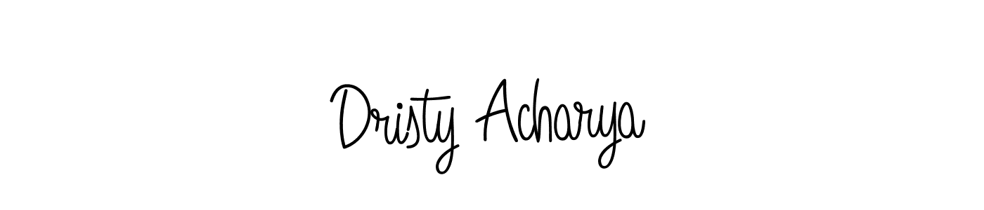 Dristy Acharya stylish signature style. Best Handwritten Sign (Angelique-Rose-font-FFP) for my name. Handwritten Signature Collection Ideas for my name Dristy Acharya. Dristy Acharya signature style 5 images and pictures png