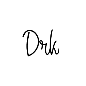 Drk stylish signature style. Best Handwritten Sign (Angelique-Rose-font-FFP) for my name. Handwritten Signature Collection Ideas for my name Drk. Drk signature style 5 images and pictures png