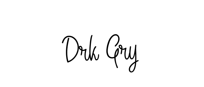 Design your own signature with our free online signature maker. With this signature software, you can create a handwritten (Angelique-Rose-font-FFP) signature for name Drk Gry. Drk Gry signature style 5 images and pictures png