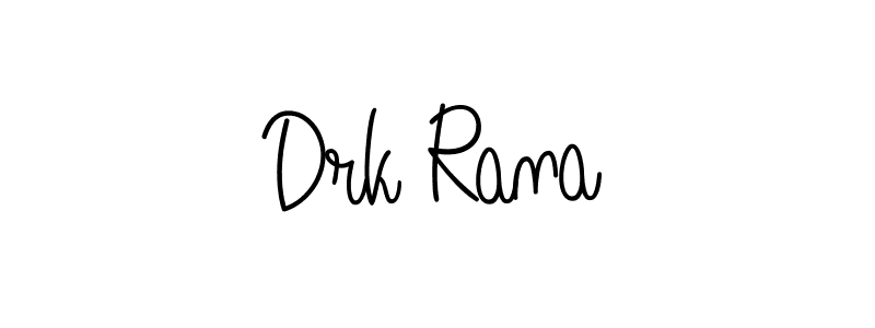 How to make Drk Rana name signature. Use Angelique-Rose-font-FFP style for creating short signs online. This is the latest handwritten sign. Drk Rana signature style 5 images and pictures png