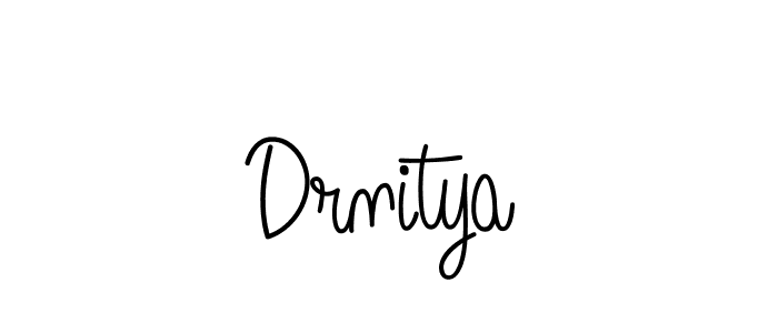 Drnitya stylish signature style. Best Handwritten Sign (Angelique-Rose-font-FFP) for my name. Handwritten Signature Collection Ideas for my name Drnitya. Drnitya signature style 5 images and pictures png