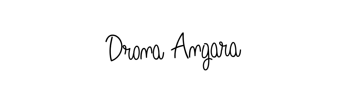 The best way (Angelique-Rose-font-FFP) to make a short signature is to pick only two or three words in your name. The name Drona Angara include a total of six letters. For converting this name. Drona Angara signature style 5 images and pictures png