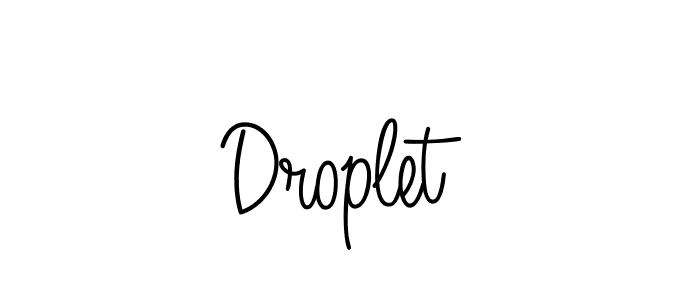 How to make Droplet signature? Angelique-Rose-font-FFP is a professional autograph style. Create handwritten signature for Droplet name. Droplet signature style 5 images and pictures png