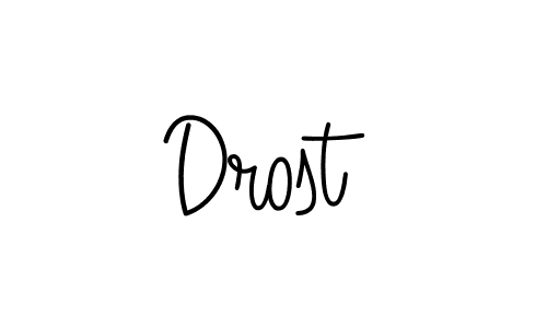 How to Draw Drost signature style? Angelique-Rose-font-FFP is a latest design signature styles for name Drost. Drost signature style 5 images and pictures png