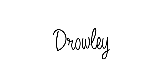 Create a beautiful signature design for name Drowley. With this signature (Angelique-Rose-font-FFP) fonts, you can make a handwritten signature for free. Drowley signature style 5 images and pictures png