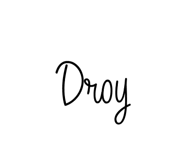 You should practise on your own different ways (Angelique-Rose-font-FFP) to write your name (Droy) in signature. don't let someone else do it for you. Droy signature style 5 images and pictures png