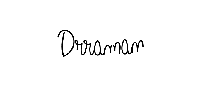 Drraman stylish signature style. Best Handwritten Sign (Angelique-Rose-font-FFP) for my name. Handwritten Signature Collection Ideas for my name Drraman. Drraman signature style 5 images and pictures png