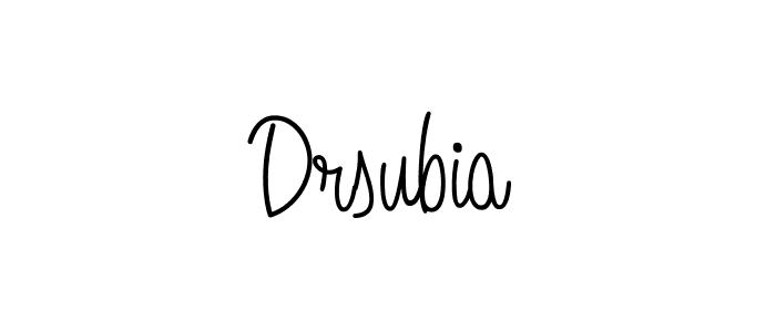Design your own signature with our free online signature maker. With this signature software, you can create a handwritten (Angelique-Rose-font-FFP) signature for name Drsubia. Drsubia signature style 5 images and pictures png