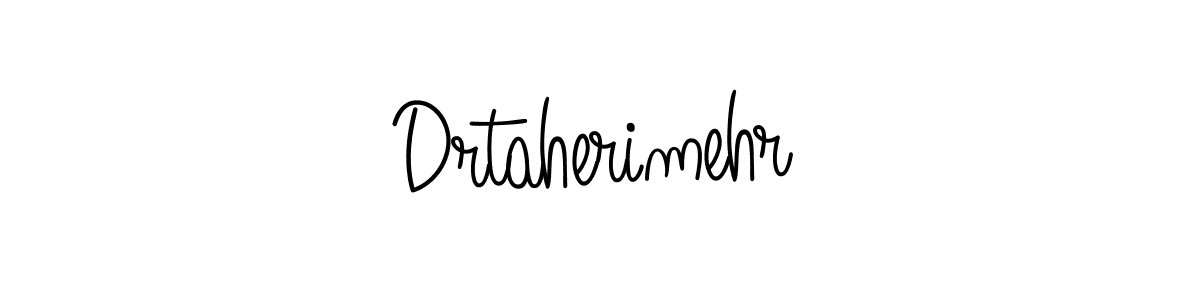 Create a beautiful signature design for name Drtaherimehr. With this signature (Angelique-Rose-font-FFP) fonts, you can make a handwritten signature for free. Drtaherimehr signature style 5 images and pictures png