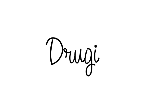 Create a beautiful signature design for name Drugi. With this signature (Angelique-Rose-font-FFP) fonts, you can make a handwritten signature for free. Drugi signature style 5 images and pictures png