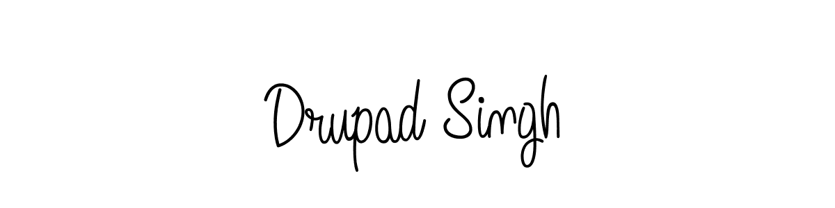 You should practise on your own different ways (Angelique-Rose-font-FFP) to write your name (Drupad Singh) in signature. don't let someone else do it for you. Drupad Singh signature style 5 images and pictures png